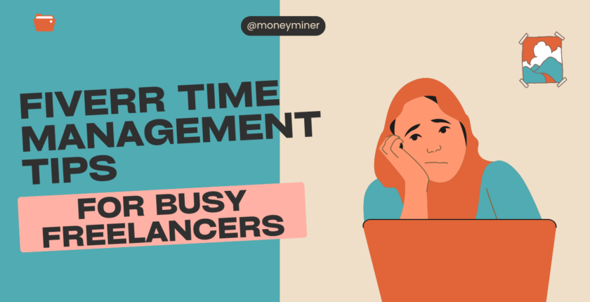 Blue and Orange Illustrative Time Management Tips YouTube Thumbnail