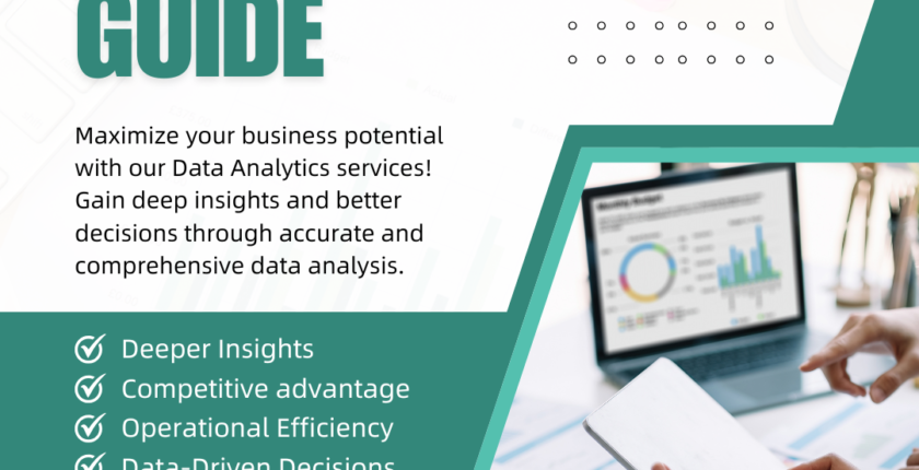Teal and White Minimalist Data Analytics Service Instagram Post